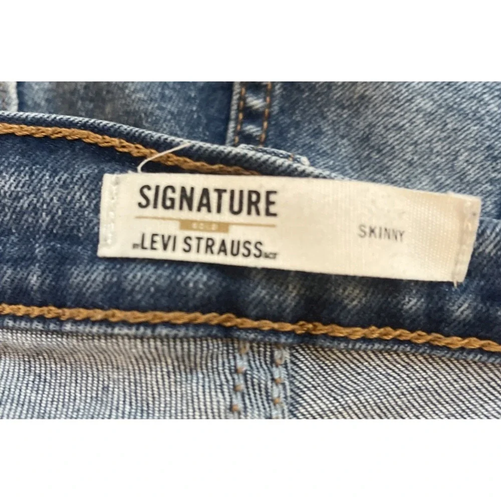 Levi's‎ Skinny Jeans Men's Size 34x34 Medium Wash Distressed Blue